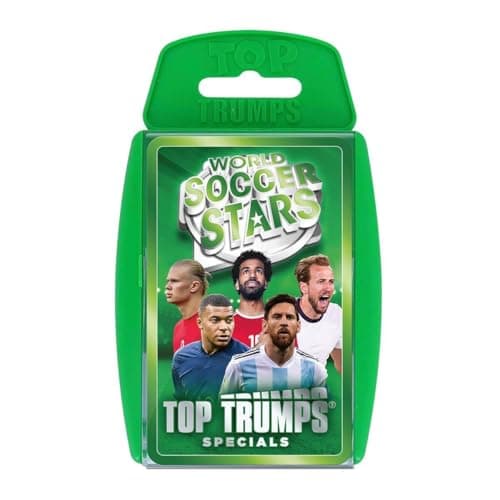 Top Trumps Card Game World Soccer Stars Family Games for Kids and Adults Learning Games Kids Card Games for 2 Players and More Kid War Games Card Wars for 6 Plus Kids