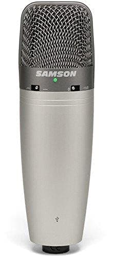 SAMSON SAC03UCW USB Condenser Microphone (Omnidirectional, Unidirectional, Bidirectional, Grey)