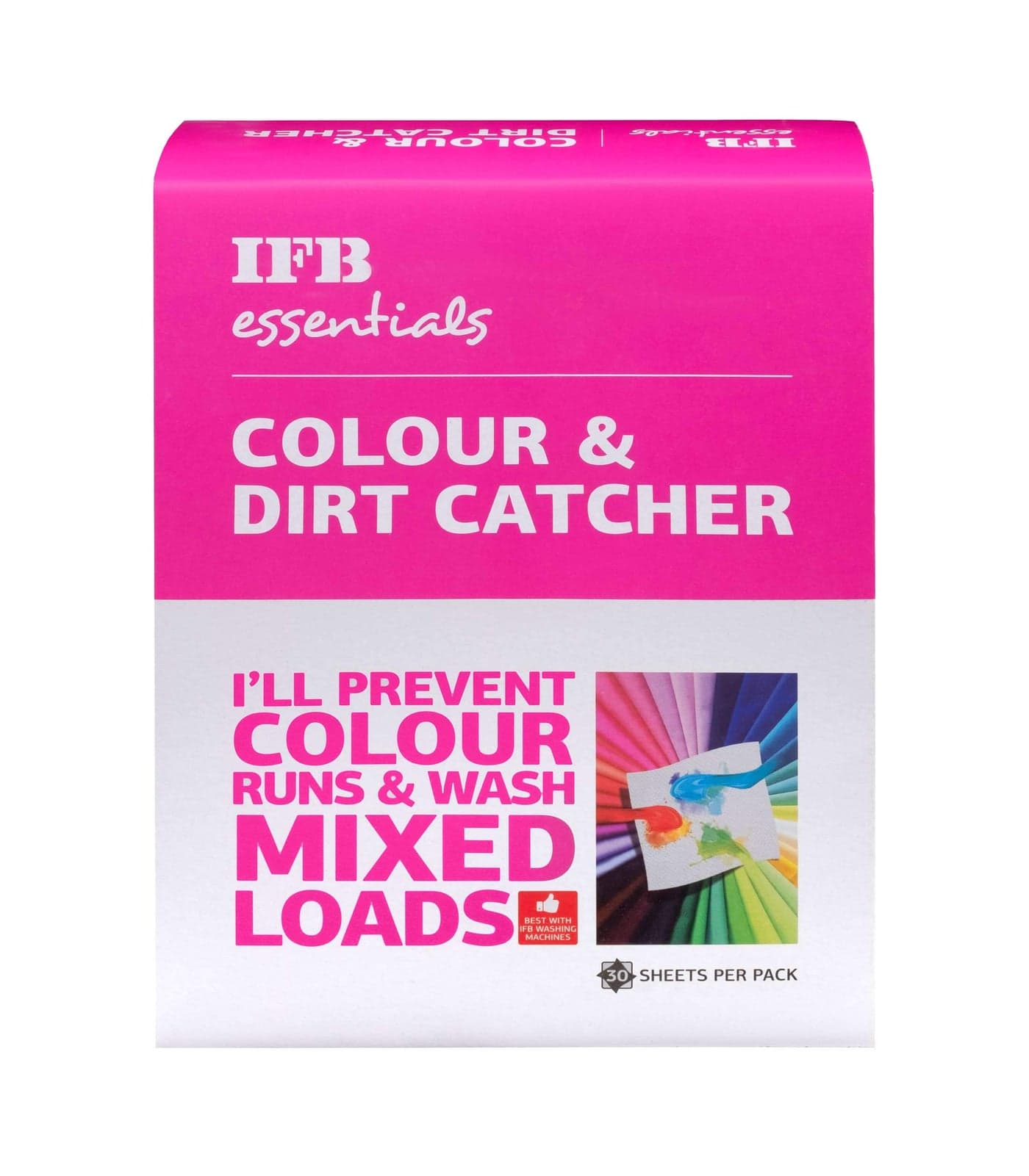 IFB Essentials Colour & Dirt Catcher to Prevent Colour Runs - 30 sheets