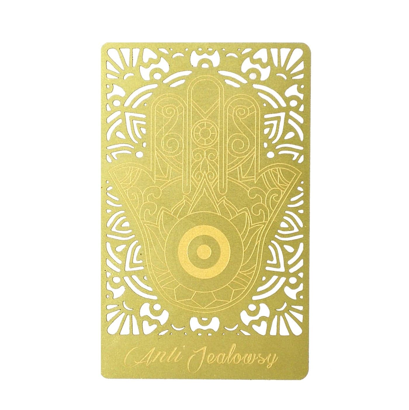 Fengshuibringluck Feng Shui AntiJealousy Jinka with an Eye in The Palm Gold 85 x52cm FW4854