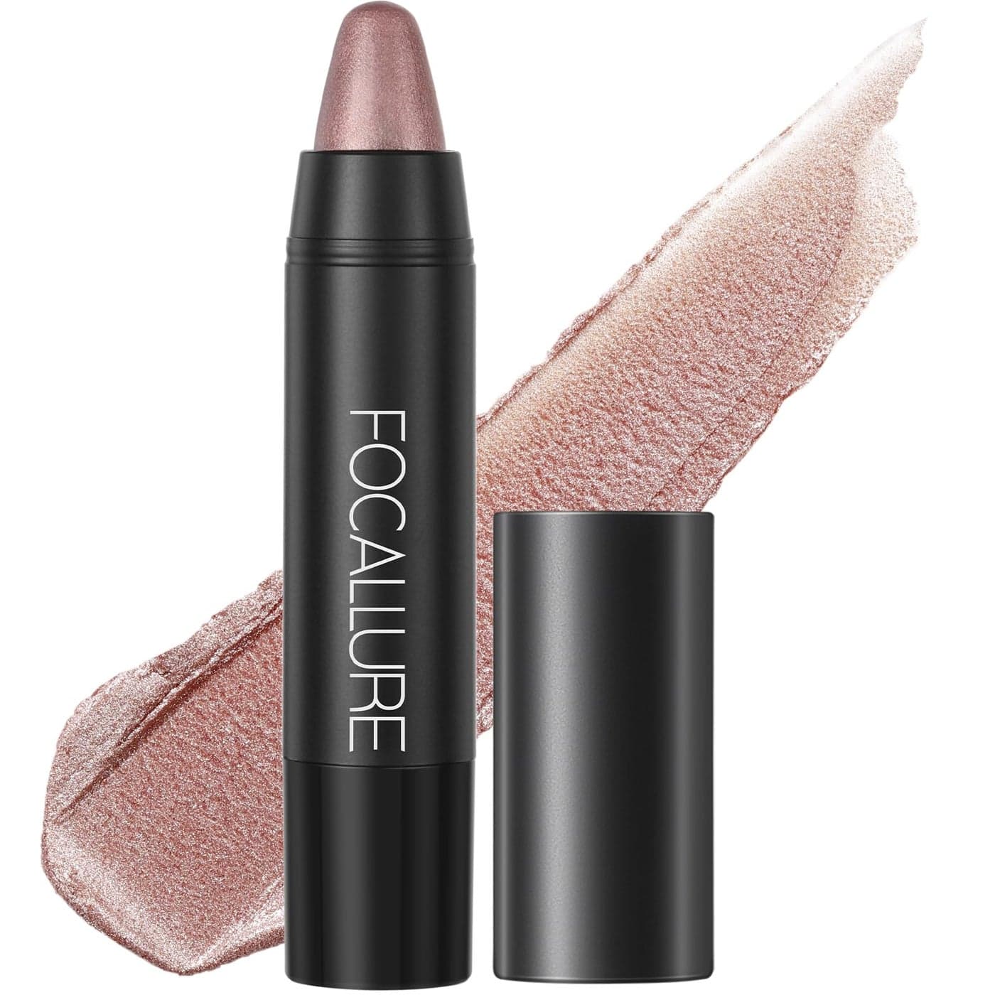 FOCALLURE Ultra Chic Metallic LipstickRich Vitamin E Lip CrayonLightweight Shinning Color without Drying or FadingLong Lasting Lips Makeup27 Champagne