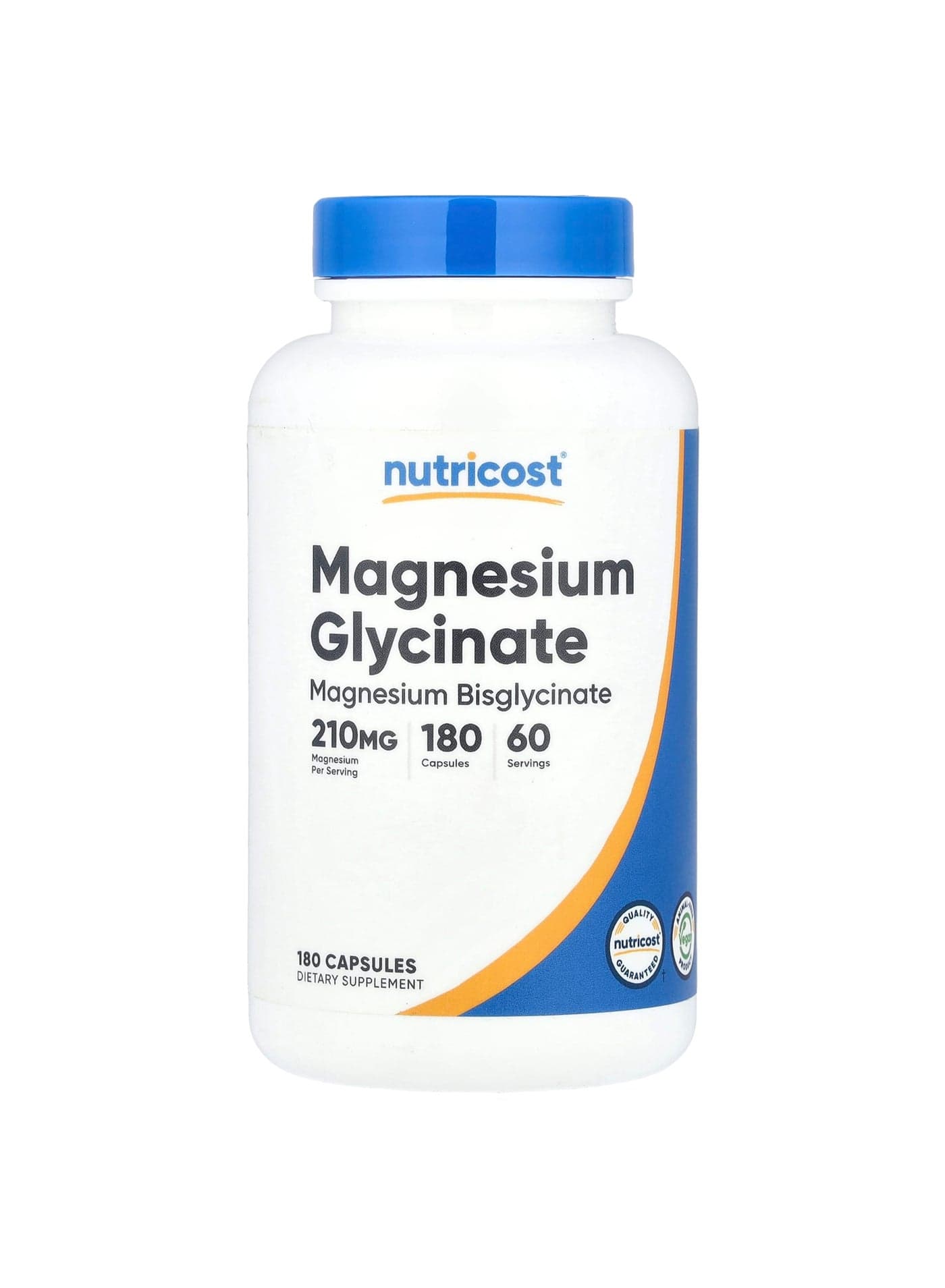 Magnesium Glycinate, 180 Capsules (70 mg per Capsule)