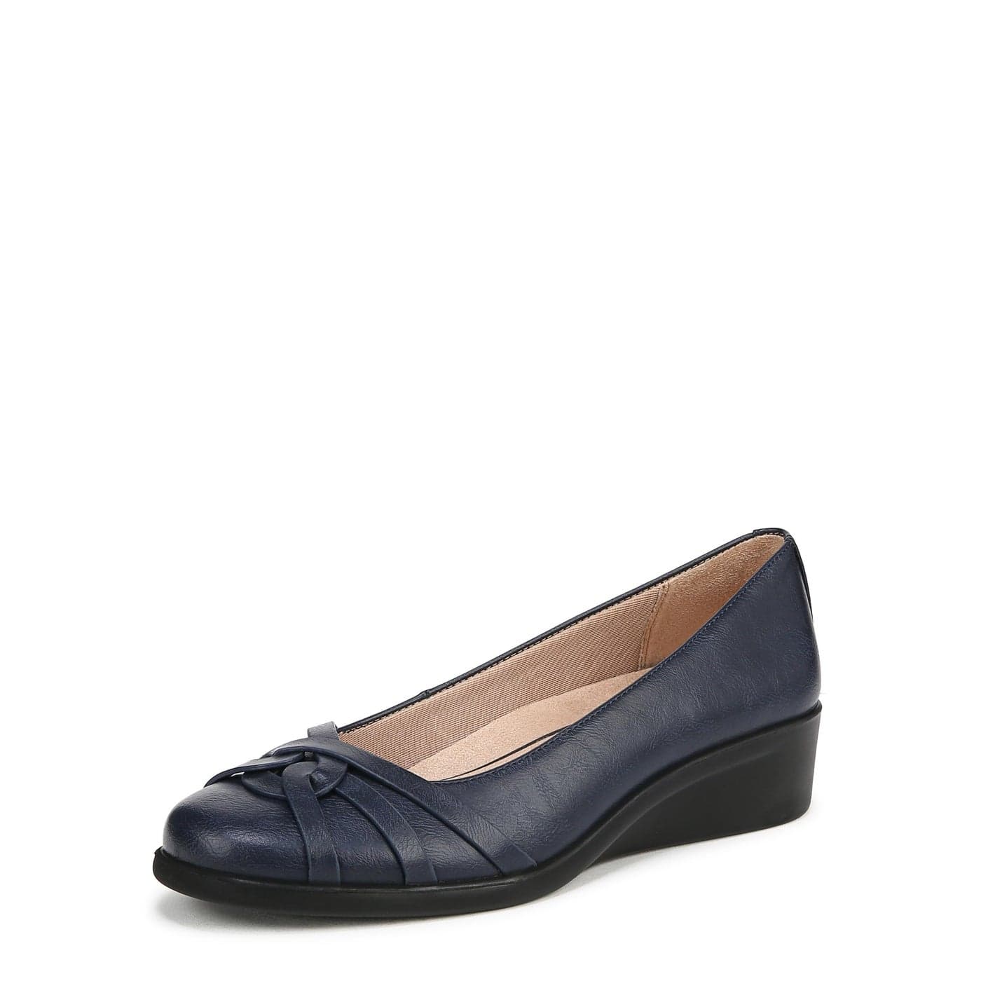 LifeStride Womens Jorie Ballet Flat Lux Navy 11 W