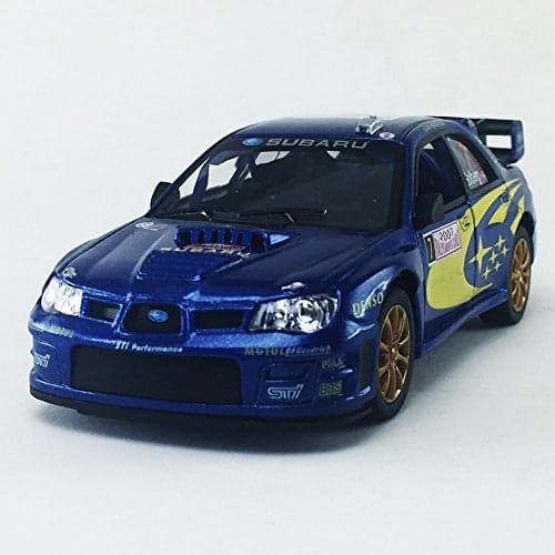 Kinsmart 2007 Subaru Impreza WRC 7 Blue Color 136 DieCast Model Toy Car Collection Collectible