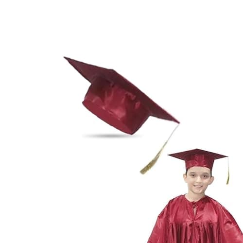Kaku Fancy Dresses Graduation Hat For Degree Convocation -Maroon, FreeSize, Unisex (Pack of 1)