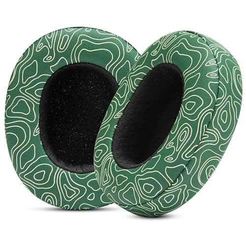 WC PadZ Crusher Evo Upgraded Earpads for Skullcandy Crusher Evo Crusher Wireless Hesh ANC More Made by Wicked Cushions Enhanced Comfort Sound Isolation Emerald Tide