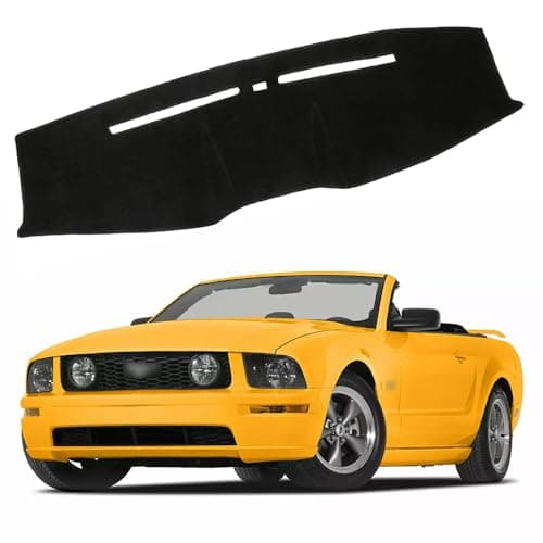 XITER Polyester Dashboard Cover Mat Carpet Dash Nonslip Sun Shade Mat Compatible For Ford 2005-2009 Mustang.