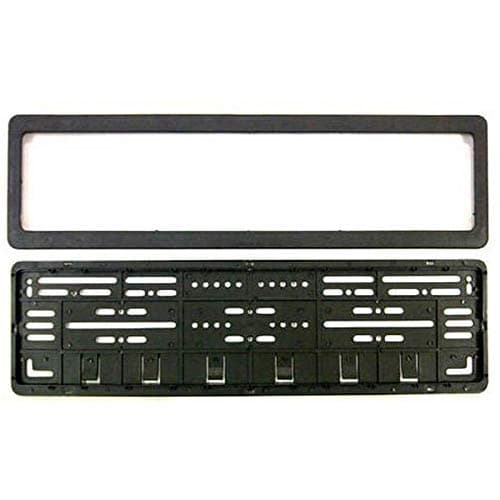 Ramanta ABS Universal CAR Number Plates Frame (Number Plates Holders) Front and Back Compatible for EcoSport, (Set of 2)