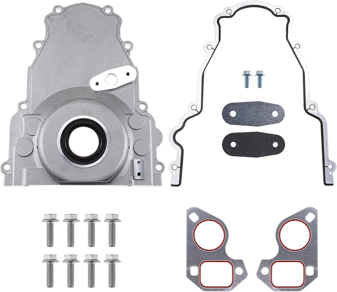 LEVANLIGHT LS Front Timing Cover with Gasket Kit for LS2 LS3 4.8L 5.3L 6.0L 6.2L Engines