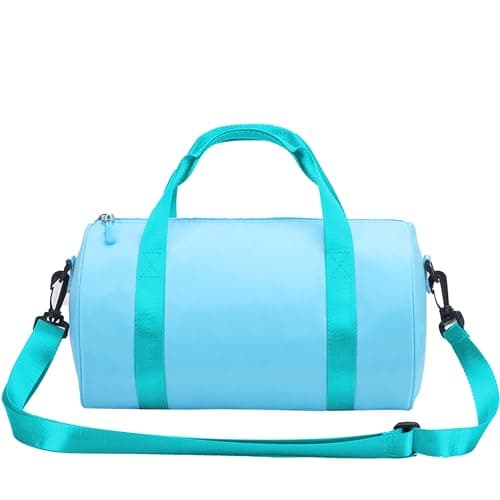 Ballet Dance Bag Mini Gym Bag Lightweight Small Duffle Bag 10L Cute Crossbody Bag for Yoga Swimming Sport SkyBlue
