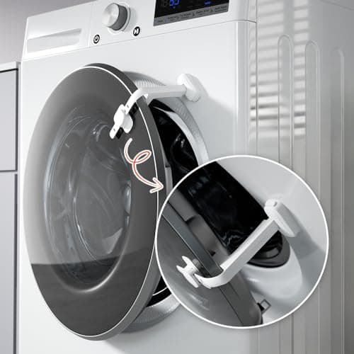 EUDEMON Baby Safety WasherDryer Door StopperFront Load Washer Door Prop for Kids Child Washing Machine Door Holder Safety Door Lock for Washer Dryer 1 PackWhite