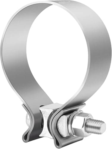 EVIL ENERGY 175 Inch Exhaust Clamp1 34 Narrow Band Muffler Clamp Stainless Steel for PipesMufflersCatalytic Converters
