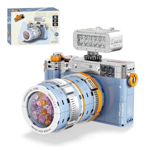 KAZI Camera Toy Building SetIdeas Camera with Kaleidoscope LensPhotography Gift for Boys and Girls Ages 8 Years Old and Up Who Enjoy Creative PlayBedroom Office DecorValentines Day Gifts for Her
