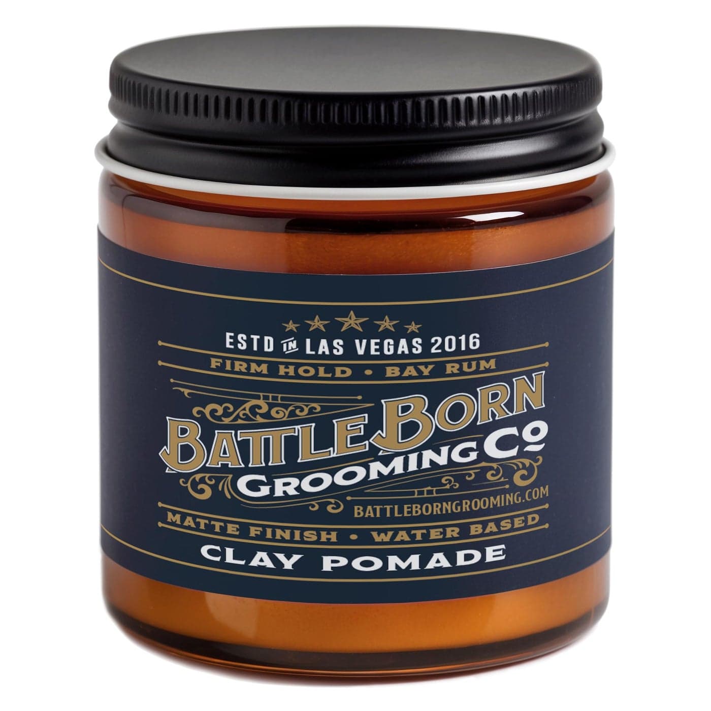 Battle Born Grooming Co Volumizing Hair Clay Pomade, 4 oz