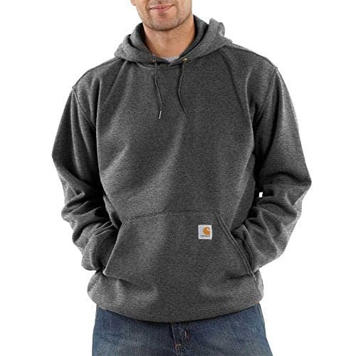 Carhartt Men's Loose Fit Midweight Sweatshirt, Carbon Heather, Large Tall