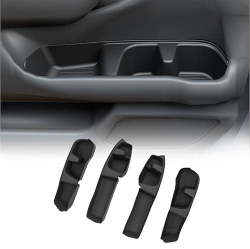 Maxzina Door Side Storage Tray Compatible with 2023-2025 2026 Honda Pilot 2026 Passport 4PCS Side Door Storage Box Organizer Front & Rear Car Side Phone Pocket Silicone for 2024 Pilot Accessories
