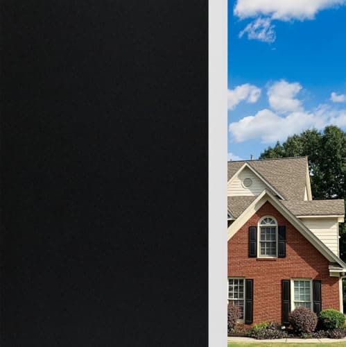 KESPEN Total Silk Blackout Window Film Privacy Static Cling 100 Light Blocking AntiUV Room Darkening Opaque Glass Tint Heat Control Reusable Door Cover for Day Sleeping236 Inch X 65 Feet