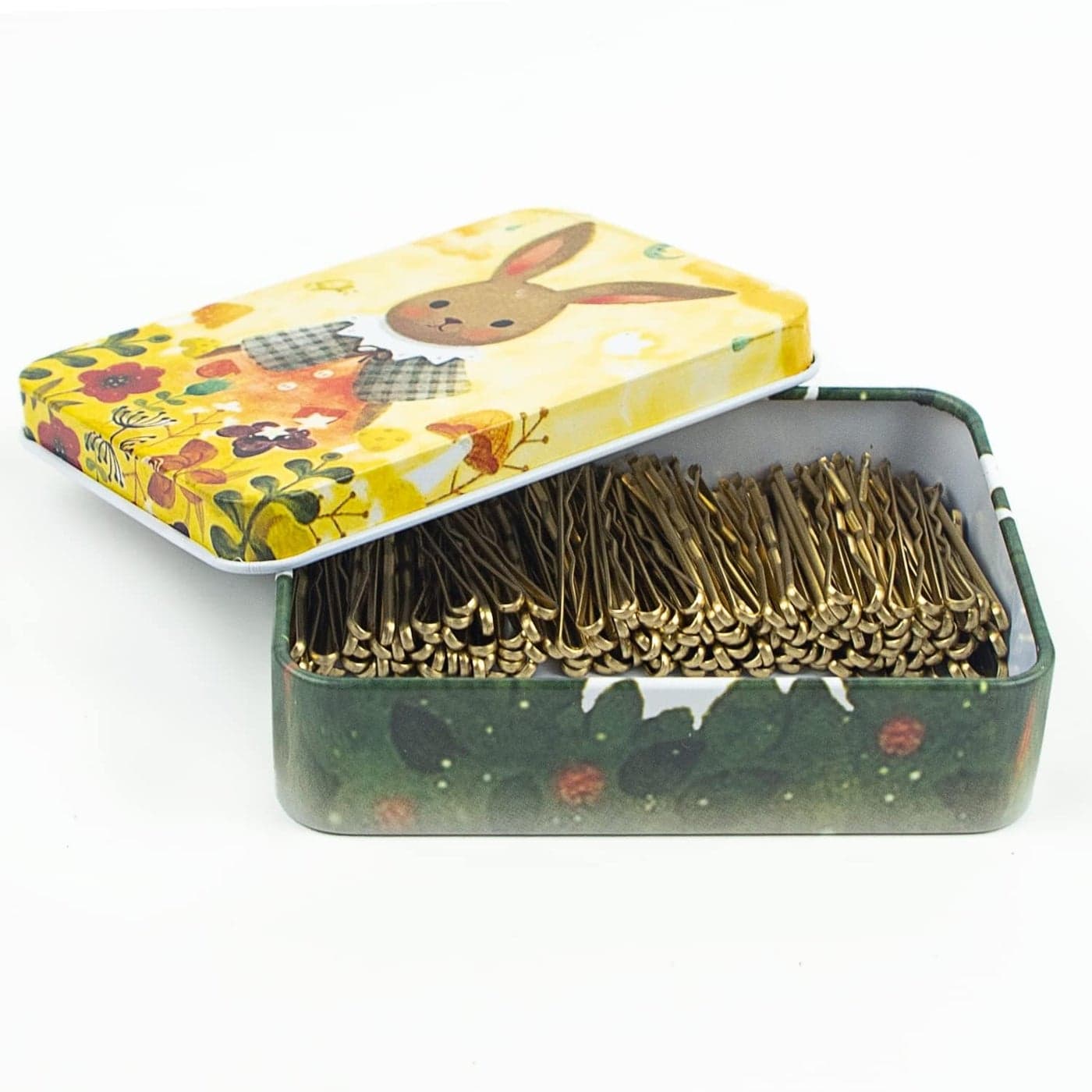 Mini Bobby Pins Blonde with Cute Case 200 CT 138 Inch Small Hair Bobby Pins for Buns Premium Gold Hair Pins for Kids Girls and Women Great for All Hair Types