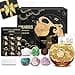 Aovila Aquarius Birthday Gifts for Women Aquarius Candle Holder Crystals Birthstones Gifts Box Set Zodiac Gifts Astrology Horoscope Gifts Birthday Gifts for Her Mother Sister Best Friends