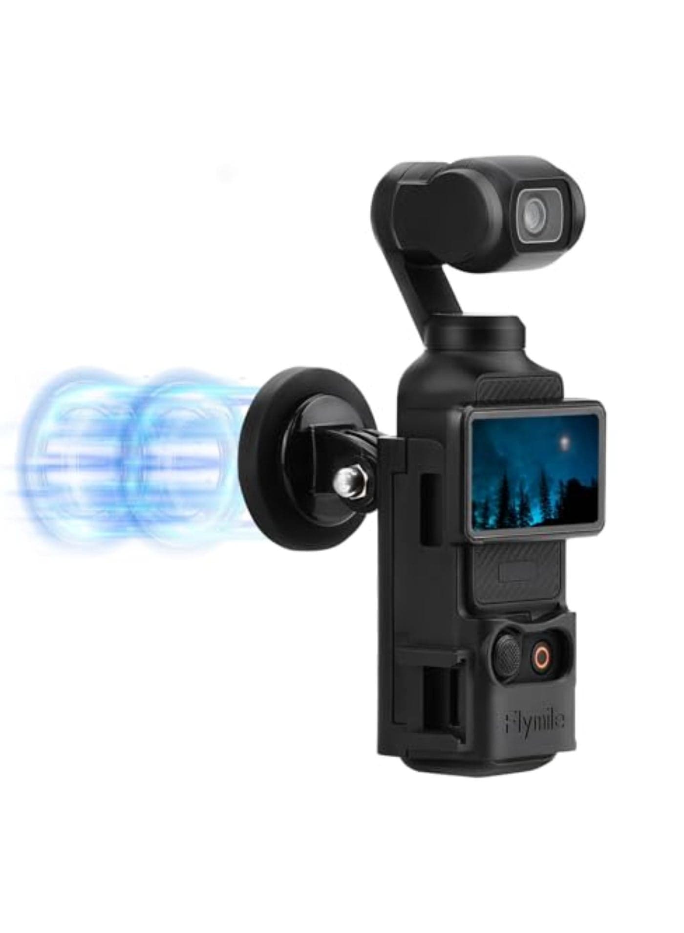 Magnetic Camera Mount Stand Base for DJI OSMO Pocket 3 Adjustable Desktop Stable Bracket Non-Slip Holder for Pocket 3 (Black)