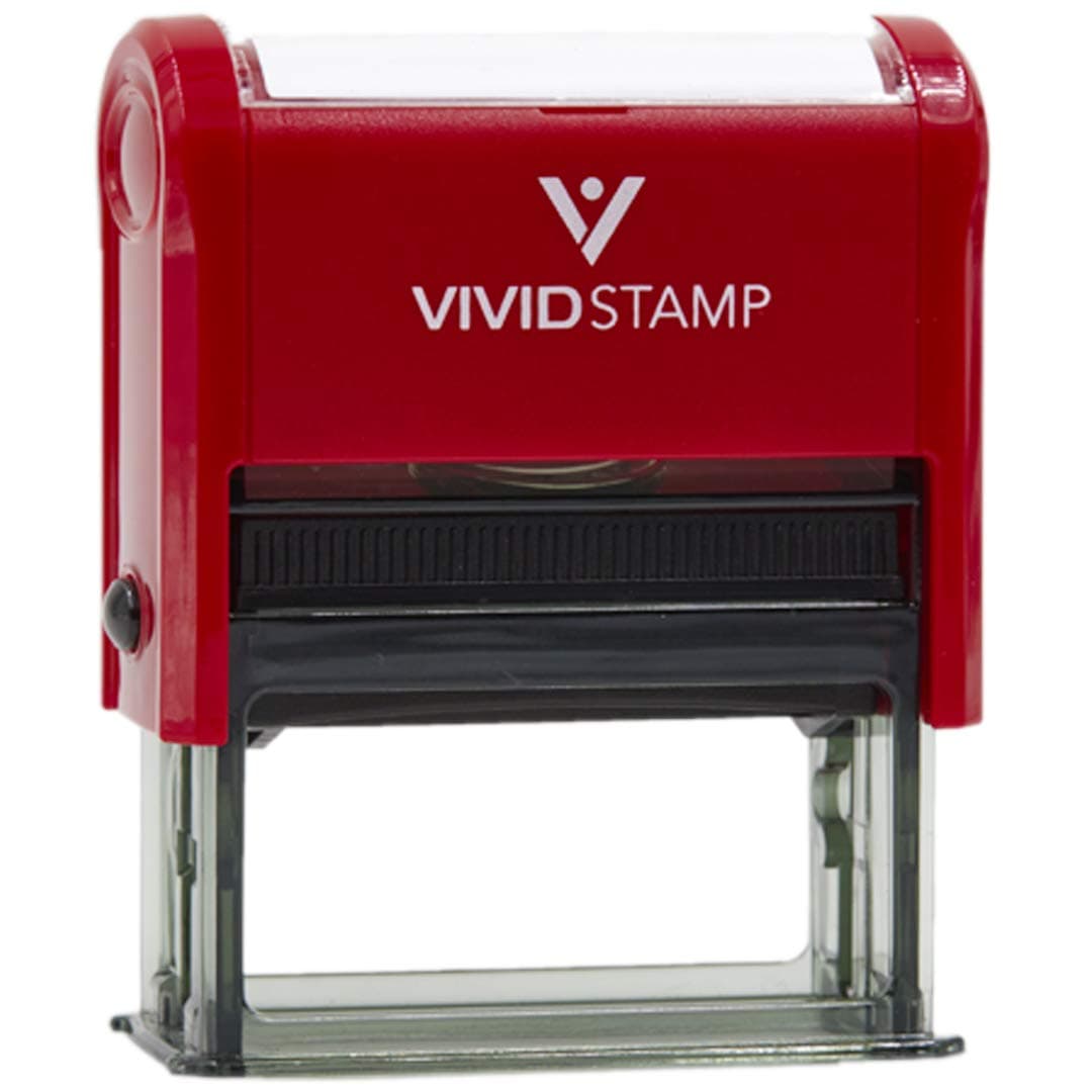 Basic Paid in Full Self Inking Rubber Stamp Red Ink Large