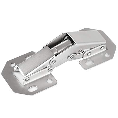 DOBOGA 8-Pack 4.2 Inch Hidden Hinges for Cabinet Doors Frameless, Concealed Cabinet Hinges, Flush Mount Hinges