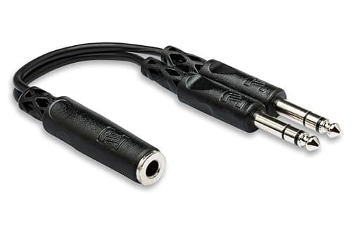 Hosa Ypp-308 1/4" Trsf to Dual 1/4" TRS Y Cable