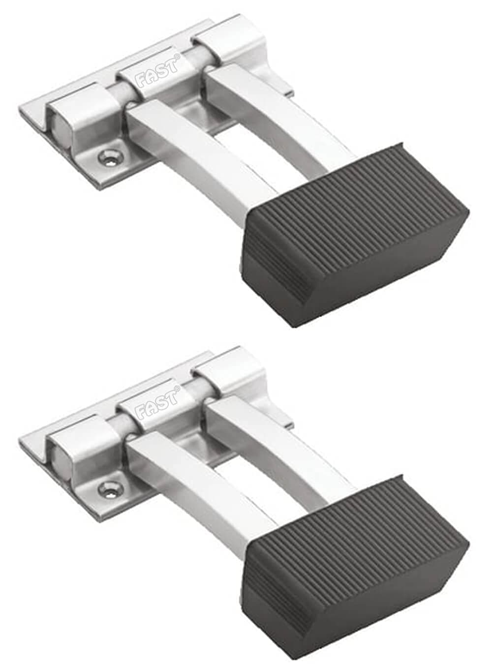 FAST DSS02 SS Stainless Steel 4 Inch Heavy Square Door Stopper to Stop Door for Home and Office 2PCS