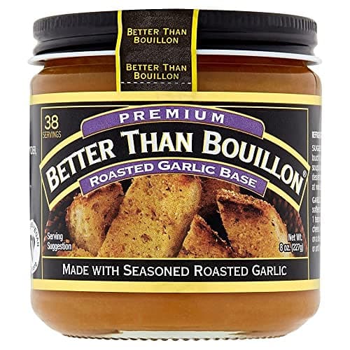 Better Than Bouillon Premium Roasted Garlic Base, Made with Seasoned Roasted Garlic, 38 Servings Per Jar, 8 Ounce (Pack of 1)