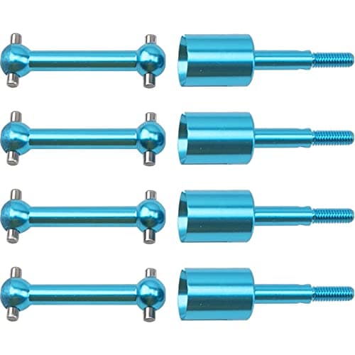 ShareGoo Metal Drive Shaft Dog Bone Dogbone Wheel Stub Axle Cup Compatible with Tamiya TT01 TT01 TT01D TT02 TT02 110 RC Car Upgrade Parts