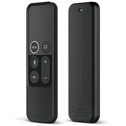 elago R2 Slim Case Compatible with Apple TV Siri Remote 4K / 4th Generation (Black) - Anti-Slip, Slim Fit, Durable Material, Scratch-Free Silicone, Shock Absorption