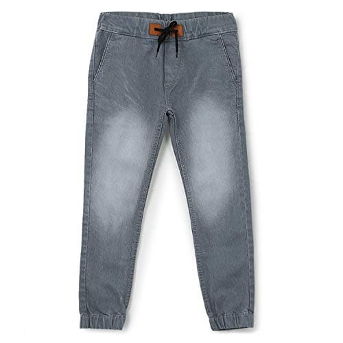 Urbano Juniors Boys' Mid Rise Slim Fit Joggers (junhpsjoggerboy-lgrey-5-6_Light Grey_5-6 Years)