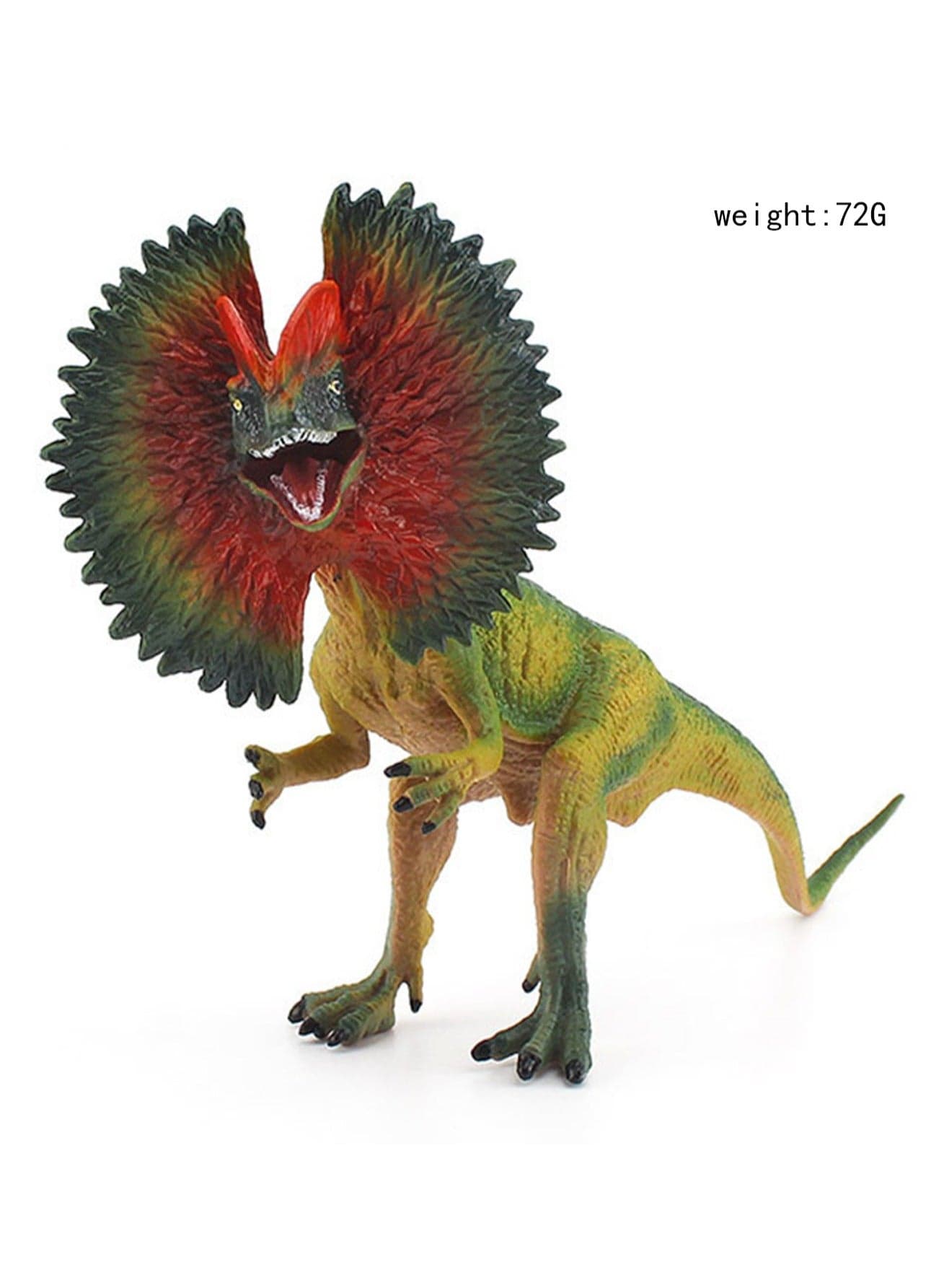 Realistic 8 Inch Dilophosaurus Dinosaur Model Educational Plastic Prehistoric Animal Figure Toy for Kids and Toddlers Gift