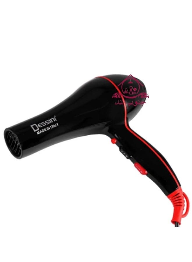 Dessini Regina HD-9500 Professional Hair Dryer Regina Edition 1800-2200W High Power AC Motor Hair Dryer with Fast Dry Technology Comfortable Grip Low Noise Design Suitable for Home and Professional Salon Use