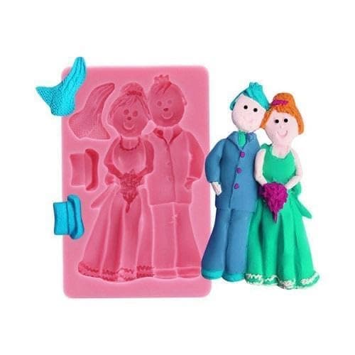 Homebakers Mart Couple Fondant Mould Fondant Mould Couple Silicon Mould
