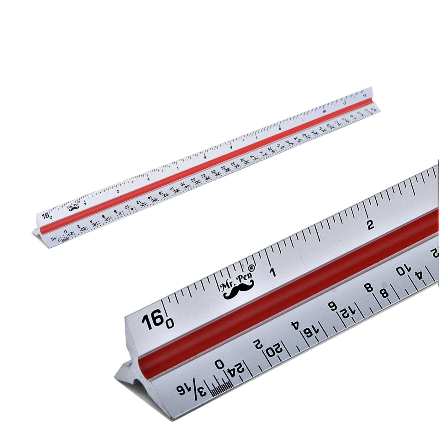 Mr. Pen- Architectural Scale Ruler, Scale Ruler, 12 inch, White, Scale Ruler Contractor, Architect Scal, Scaling Ruler, Drawing Ruler, Architectural Ruler, Rulers for Drawing, Drafting Tools