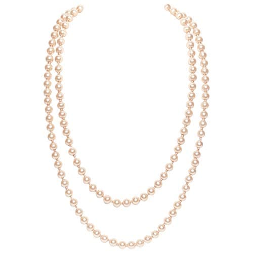 BABEYOND Long Pearl Necklace Faux Pearls Necklace Set Beaded Long Pearls Necklace 1920s Gatsby Costume Jewelry
