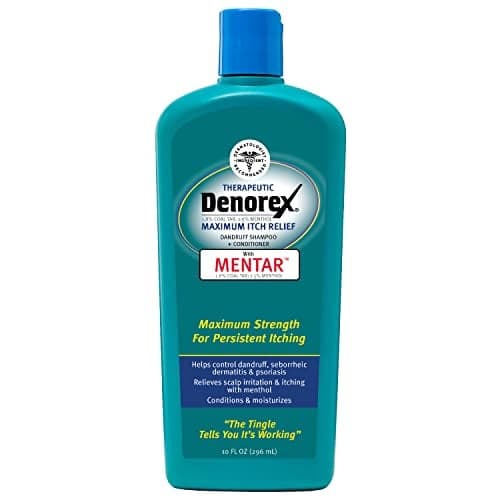 Denorex Therapeutic Maximum Itch Relief Dandruff Shampoo Conditioner Formulated with Menthol to Relieve Scalp Irritation 10oz