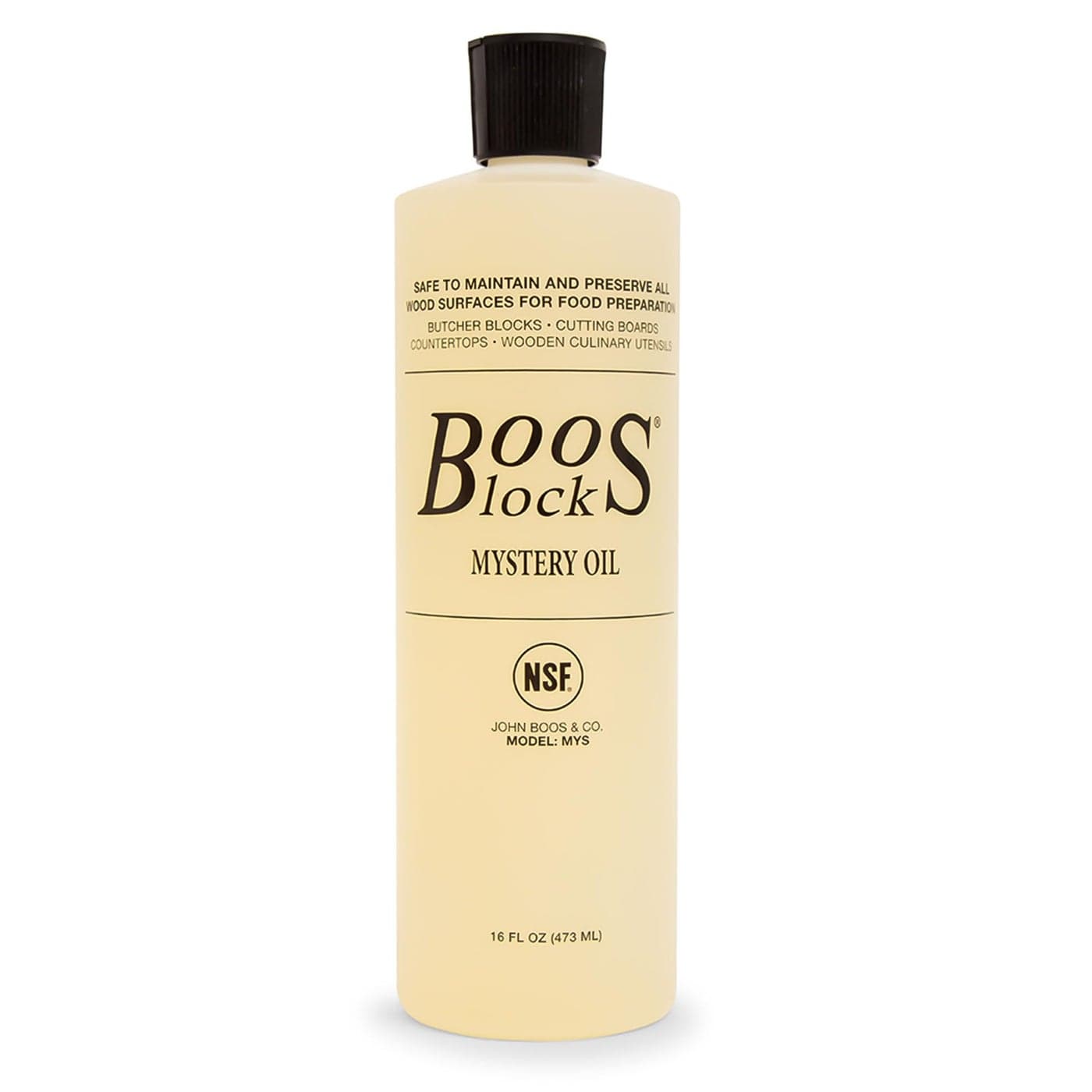 John Boos AllNatural Mystery Oil Revitalizing Wood Conditioner 16 oz FoodGrade Mineral Oil for Butcher Blocks Cutting Boards Countertops and Wooden Culinary Utensils