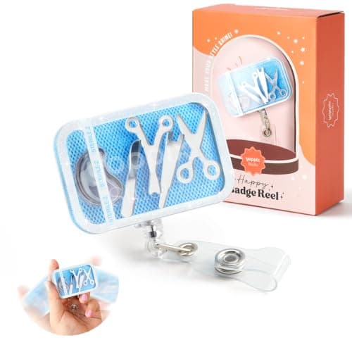 YOPPIX Surgical Operating Room Badge Reel, Funny Shaker Retractable Badge Reel for Nurses OR Surgeon Doctor Paramedic CST Medical Worker Office Womens