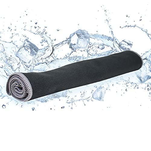 FROGG TOGGS Unisex Adult Chilly Pad Pro Soft Microfiber Instant Cooling Towel Machine Washable 33x105 Black Standard US