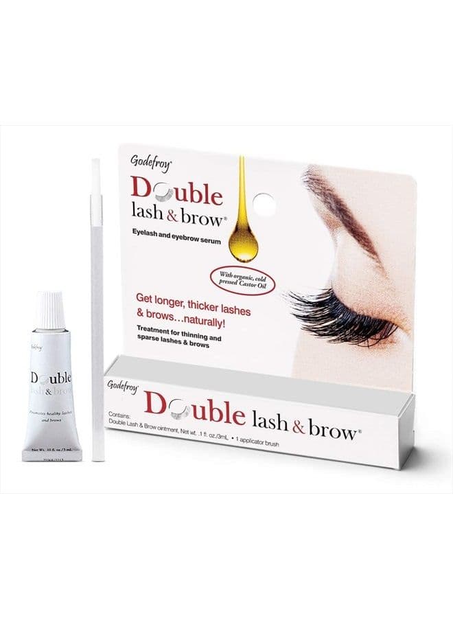 Double Lash and Brow Treatment, for longer & thicker eyelash and eyebrows (3ml + applicator)