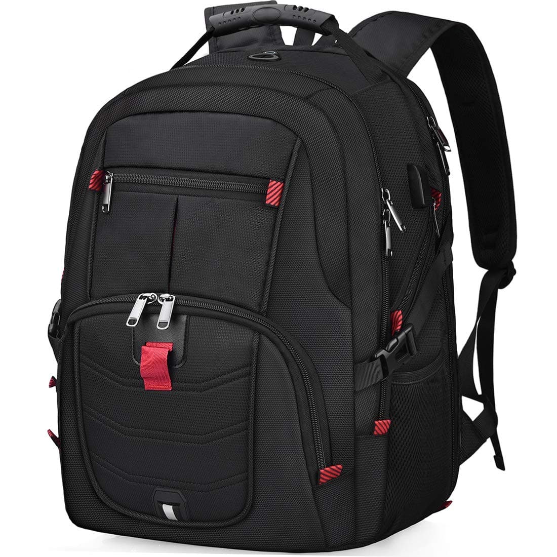 NUBILY Laptop Backpack 17 Inch Waterproof Extra Large TSA Travel Backpack Anti Theft College Business Mens Backpacks with USB Charging Port 173 Gaming Computer Backpack for Women Men Black 45L