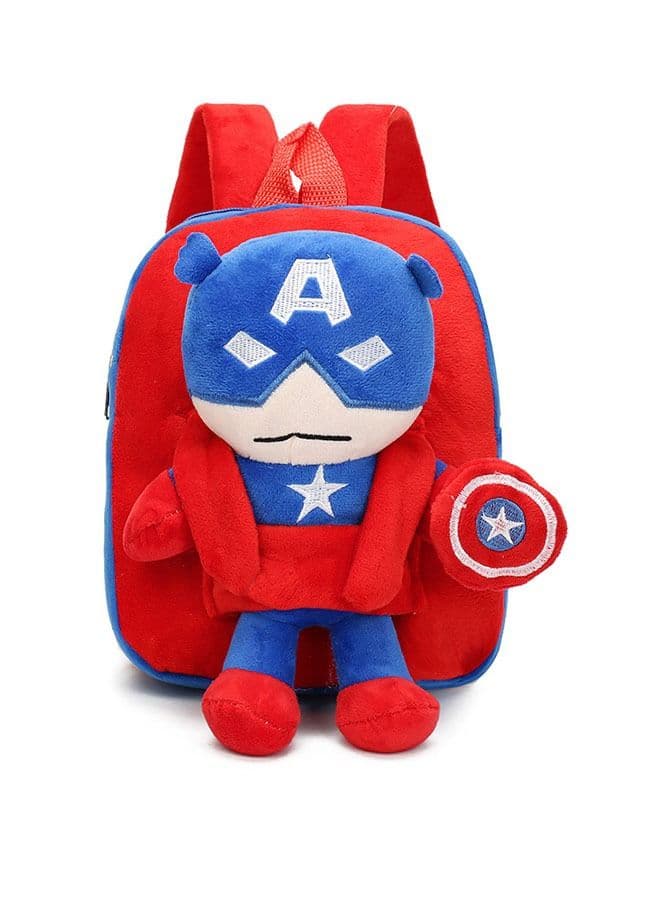 Captain America Doll Plush Backpack Large Capacity Children's Mini Travel Bag