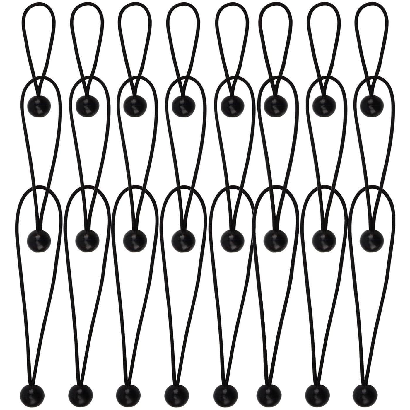 XSTRAP STANDARD 28 Pieces Ball Bungee Cords 9 Inch Heavy Duty Bungie Cord Balls Canopy Tarp Tie Down Bungee Balls with Elastic String for Canopy Tarp Straps Tent and Wires Camouflage