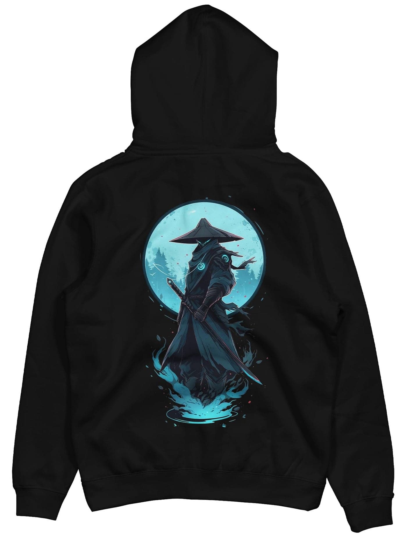 fanideaz Cotton Blend Hooded Regular Fit Dawn Printed Full Sleeve Hoodie For Men, Black_Medium
