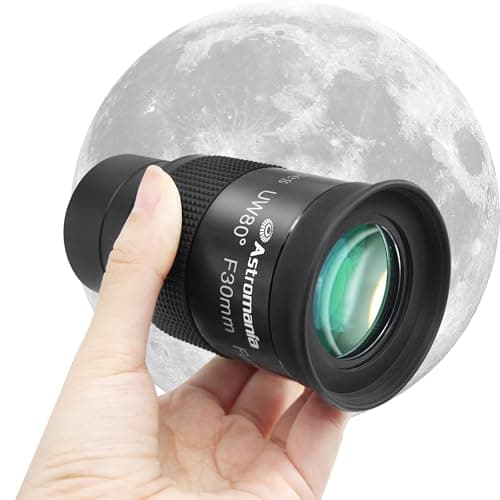 Astromania Telescope Eyepiece 2 inch 30mm - Ultra Wide 80 Degree with Fully Multi-Coated Optics - 2 inch SWA Wide Field Eyepiece Accessory for Astronomy & Stargazing - Compatible with Most Telescopes
