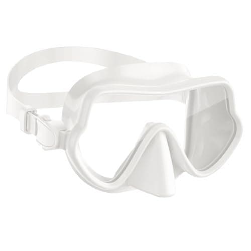 WSTOO Frameless Swim Goggles with Nose Cover for Adults Panoramic AntiGlare AntiFog Tempered Glass Lenses and Perfect Seal FoodGrade Silicone Skirt Suitable for Snorkelling and Diving