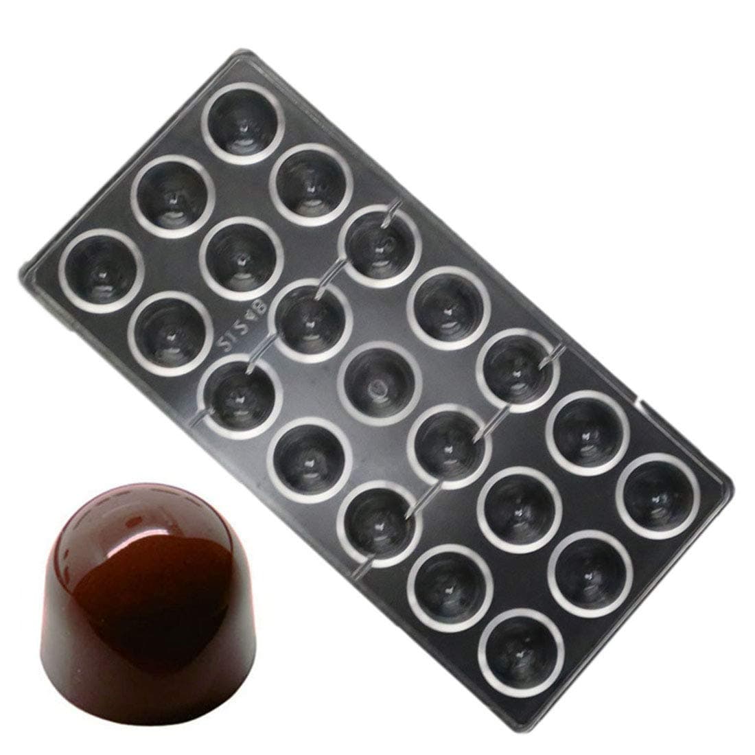 Grainrain polycarbonate chocolate mold polycarbonate chocolate bar mould Bullet Clear Hard Plastic candy pastry tools Big Size 19322