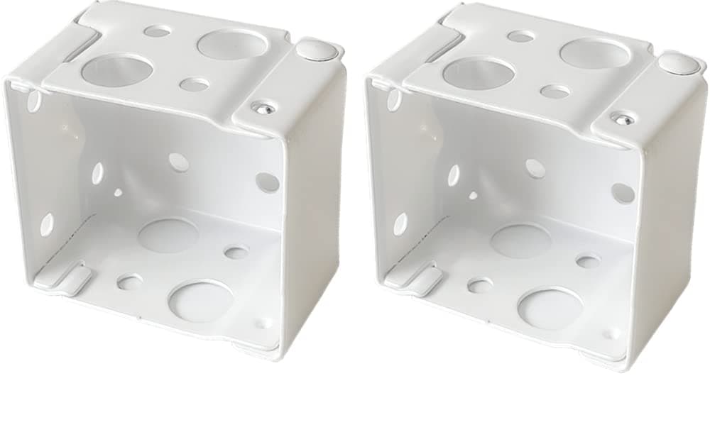 Cutelec Box Mounting Bracket 1set for 1-1/2" Blinds White Color Window Blinds Headrail Bracket
